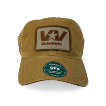 Load image into Gallery viewer, VoteVets (Coyote Trucker Cap)