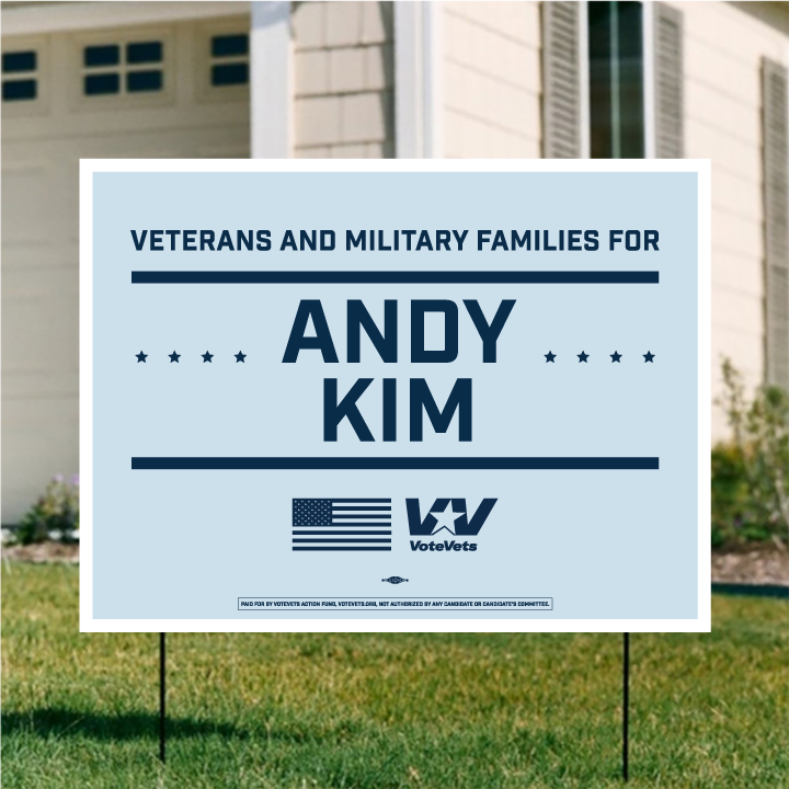 Andy Kim Yard Sign