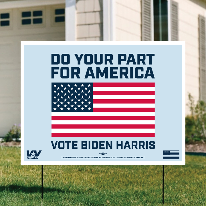 Do Your Part - Biden Harris Yard Sign