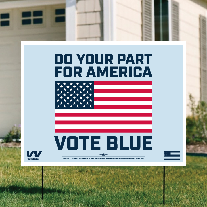 Do Your Part For America Yard Sign