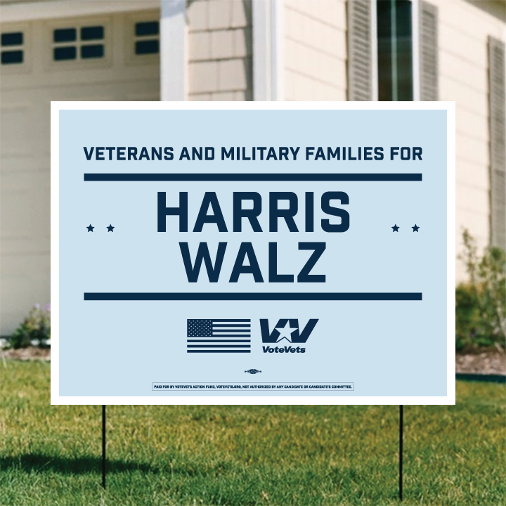 Harris Walz Yard Sign