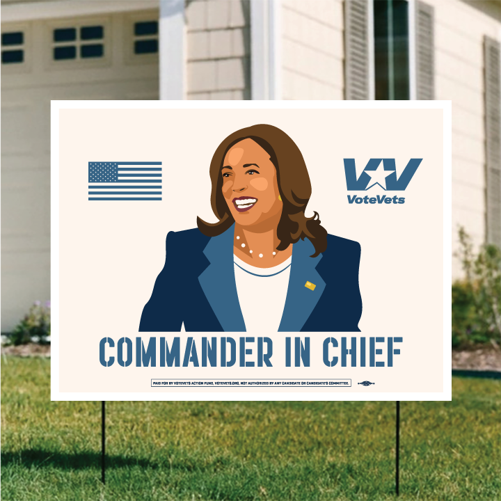 Kamala Commander In Chief Yard Sign