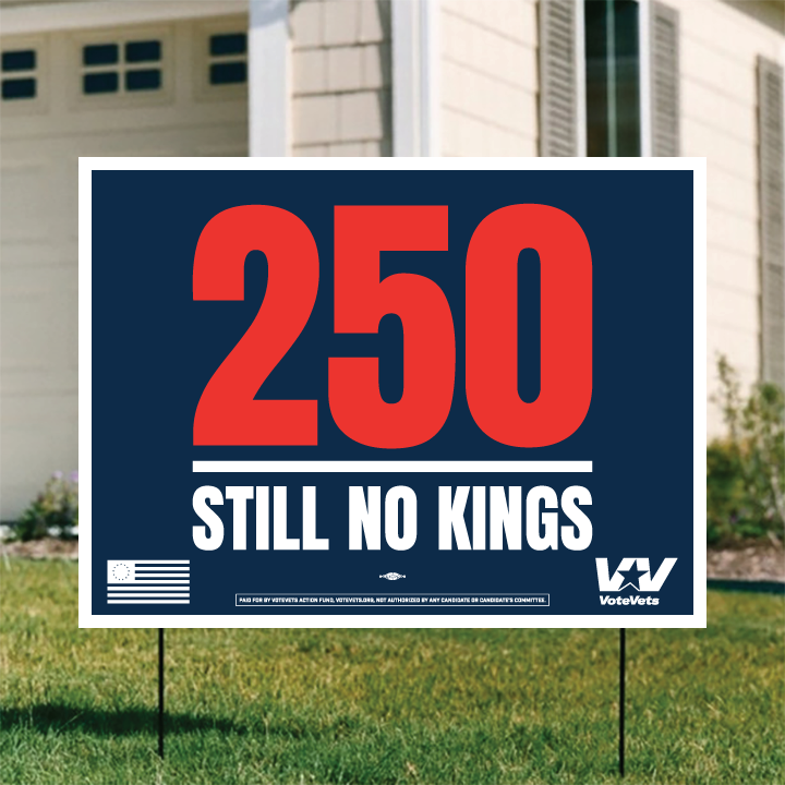 250 Still No Kings - Navy Yard Sign