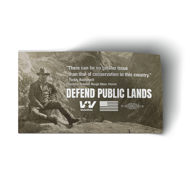 Roosevelt Quote - Defend Public Lands (5 pack)