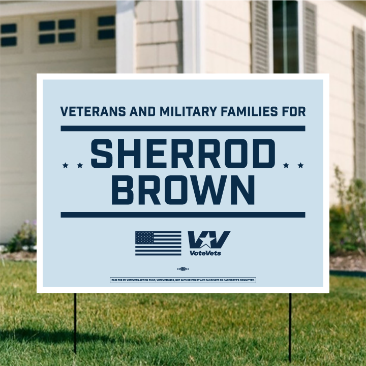 Sherrod Brown Yard Sign