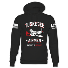 Load image into Gallery viewer, Tuskegee Airmen (Black Pullover Hoodie)