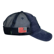 Load image into Gallery viewer, Veterans Against Trump (Navy Trucker Cap)