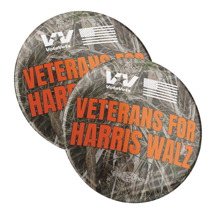 Veterans For Harris Walz Camo (2 pack)