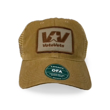 Load image into Gallery viewer, VoteVets (Coyote Trucker Cap)
