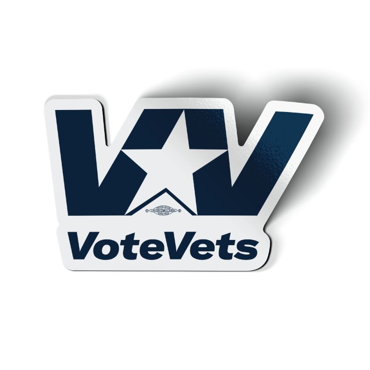 VoteVets Logo Sticker (5 pack)